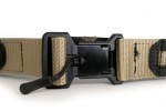 Tactical belt with magnetic qd tan