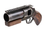 Grenade launcher mini hand Cannon ShowGuns wood grip