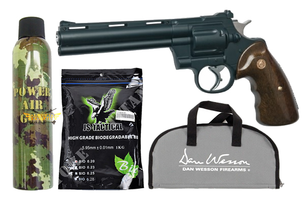 Pack revolver ASG negro