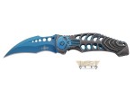 ASSORTED SKULL POCKET KNIFE Blue THIRD 18030A