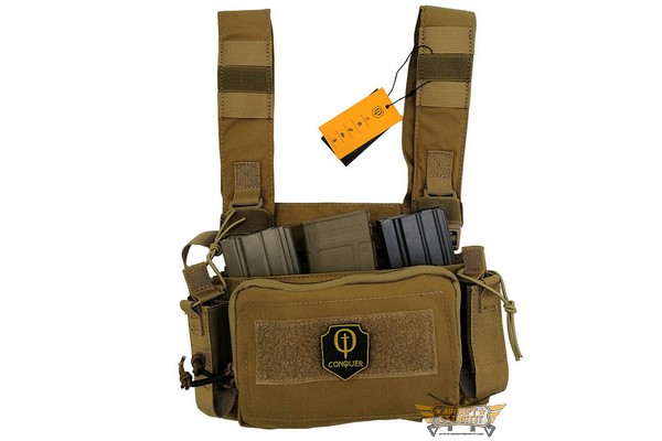 Micro Chest Rig Conquer Coyote brown