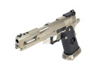 Pistola Armorer Works HX2201 IPSC split gas plateado GBB
