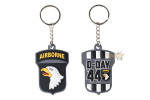 Keychain 3D PVC keychain 101st Airborne D-Day 44th