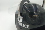 Casco policial con tapa de metraquilato  