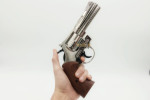 Bruni 38 magnum nickel plated blank revolver