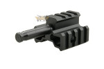 Short Bipod Connector for Well L96, provides 3 rails for Well L96 or similar.