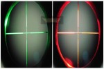 Reticule illuminated and laser sight